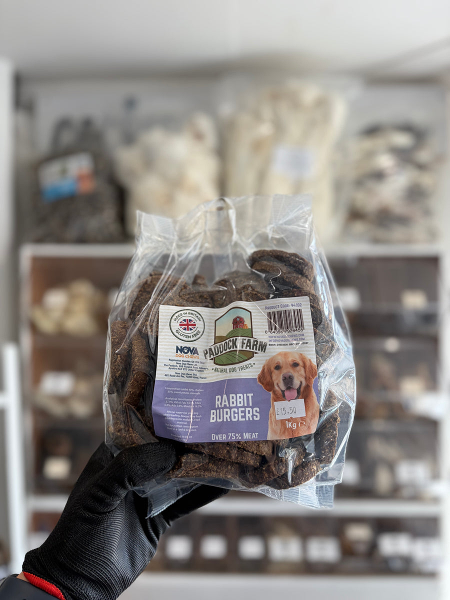 Paddock Farm Rabbit Burgers 1kg – Canine Complete